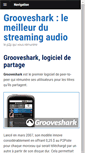 Mobile Screenshot of grooveshark.fr